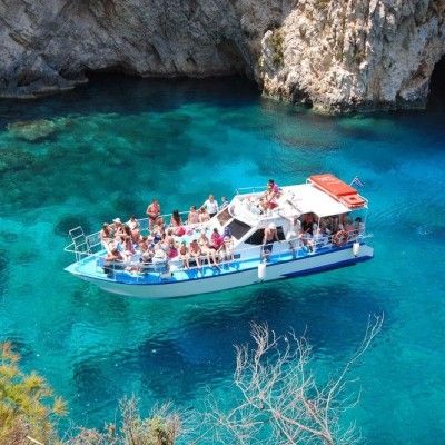 image presenting excursion Large group Cruise to Shipwreck Beach & the Blue Caves (up to 20 Guests)