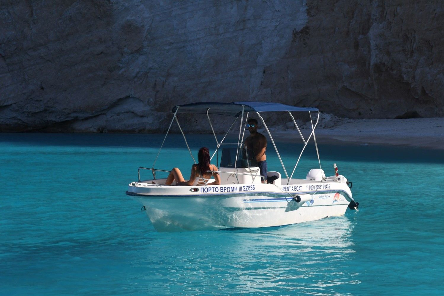 picture from activity Bareboat Charter a 5,5m Motorboat & Chart a Custom Cruise to Shipwreck Beach & the Blue Caves