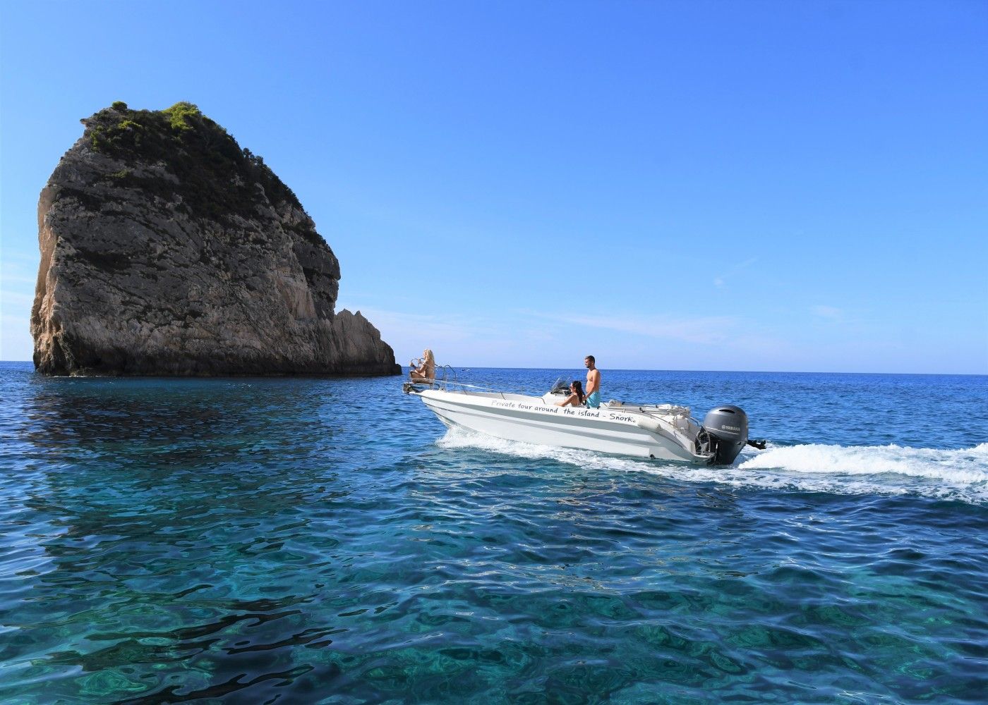picture from activity Charter a 7m (23 ft) Speedboat and Experience Shipwreck Beach & Blue Caves from Porto Vromi
