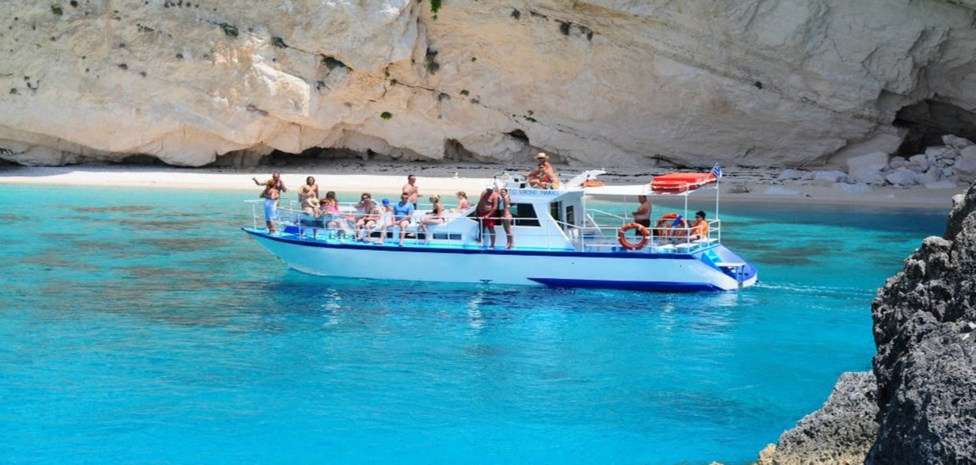 picture from activity Large group Cruise to Shipwreck Beach & the Blue Caves (up to 20 Guests)