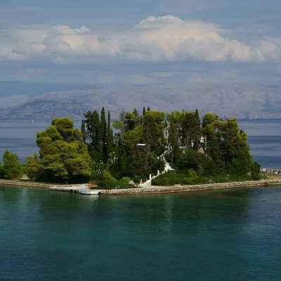 picture from Pontikonisi (Mouse Island)